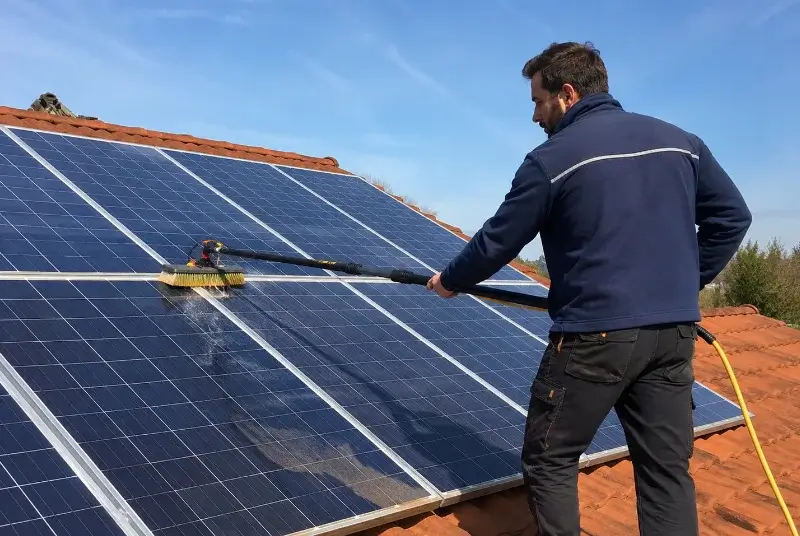 Nettoyage et entretien de panneaux solaires à Marsais